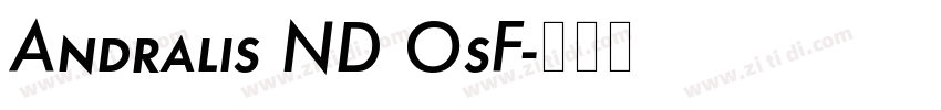 Andralis ND OsF字体转换